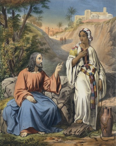 Christ et la femme samaritaine au puits de Jacob - Siegfried Detler Bendixen