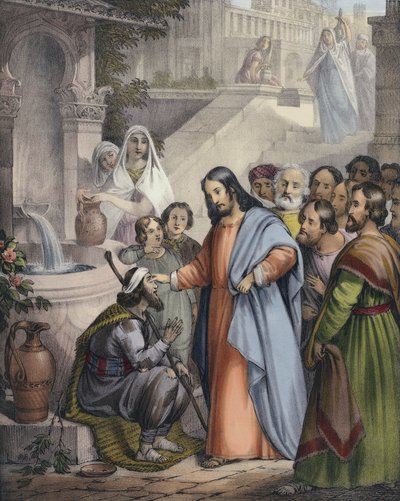 Jésus rend la vue à un aveugle-né - Siegfried Detler Bendixen