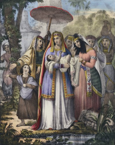 Moïse sauvé par la fille de Pharaon - Siegfried Detler Bendixen
