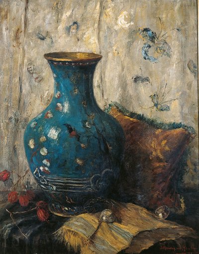 Vase bleu - Sientje Mesgad van Houten