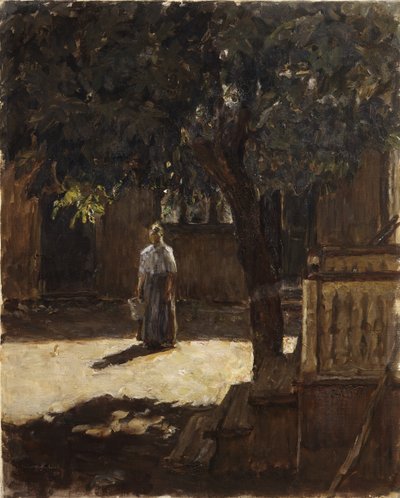 Châtaignier dans la cour de la ferme - Signe Scheel