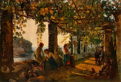 Une terrasse au bord de la mer - une variation - Sil