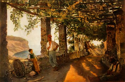 Une terrasse au bord de la mer - Sil