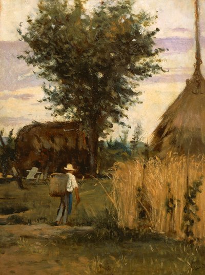 Cour de ferme - Silvestro Lega