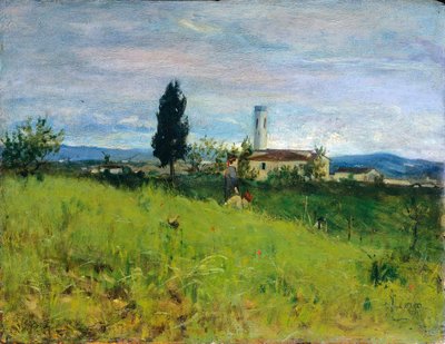 Église à la campagne - Silvestro Lega
