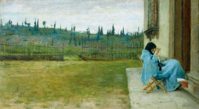 Dame au travail - Silvestro Lega