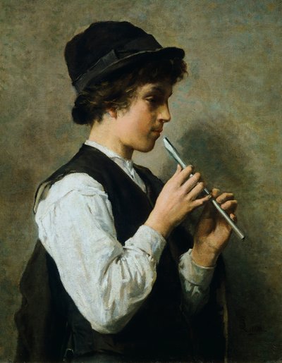 Joueur de Cornemuse - Silvestro Lega