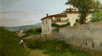 Vue de Piagentina - Silvestro Lega
