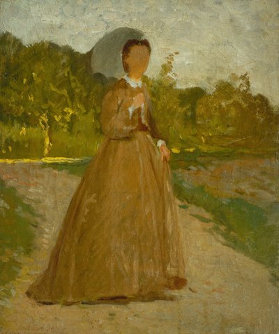 Femme dans le jardin, vers 1864 - Silvestro Lega