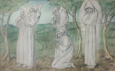 Un groupe de frères franciscains - Simeon Solomon