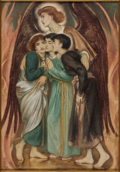 Shadrach, Meshach et Abednego dans la fournaise ardente - Simeon Solomon