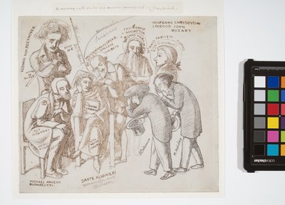 Les Héros Artistiques de Simeon Solomon et Henry Holiday, c. 1856-57 - Simeon Solomon