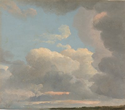 Étude de nuages en début de soirée, ca. 1786-1806 - Simon Alexandre Clément Denis