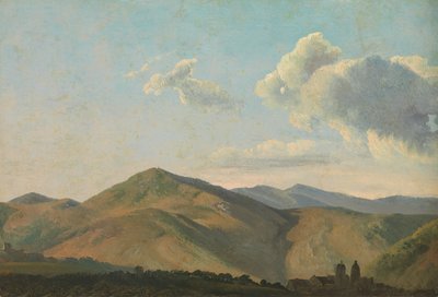 Paysage montagneux à Vicovaro - Simon Alexandre Clément Denis