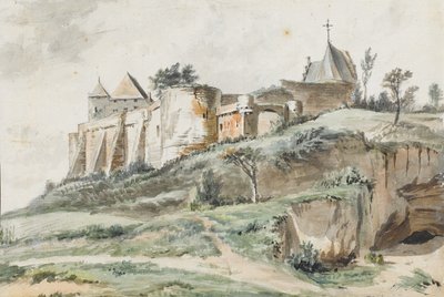 Vue du château de Keizersberg, Louvain, 1782 - Simon Alexandre Clément Denis