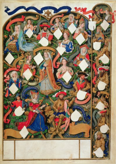 Arbre généalogique de John de Gaunt - Simon Bening