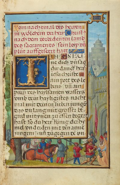 Grenze mit dem Treffen von Abraham und Melchisedek - Simon Bening