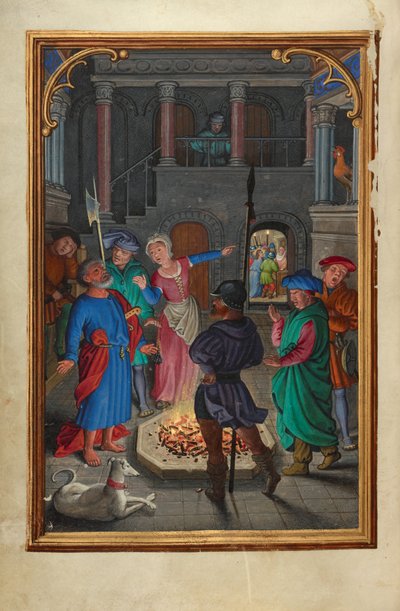 Le reniement de saint Pierre - Simon Bening