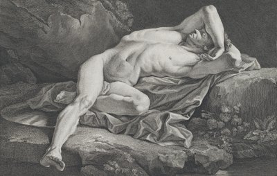 Étude de Nu Masculin - Simon Charles Miger