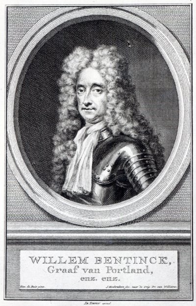 William Bentinck, 1er comte de Portland, gravé par Jacobus Houbraken d