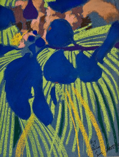 Figue et palmier (pastel sur papier) - Simon Fletcher