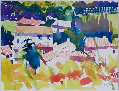Soleil en Mai, 2009 (watercolour) - Simon Fletcher