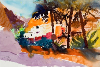 Wadi al Muaydin, 2004 (aquarelle) - Simon Fletcher