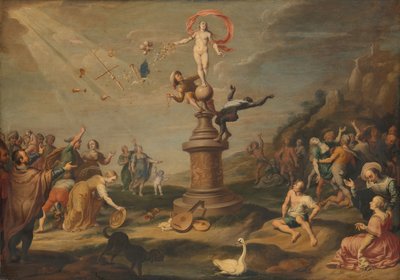 La déesse Fortuna distribuant ses dons - Simon Flocquet (attributed to)
