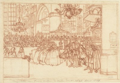 Baptême du prince Guillaume V, 1748 - Simon Fokke