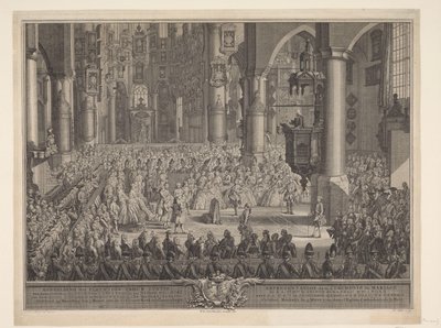 Mariage de Charles Christian de Nassau-Weilburg avec la princesse Caroline, 1760 - Simon Fokke