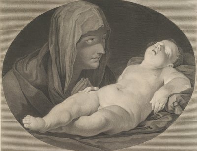 La Vierge en prière, regardant l
