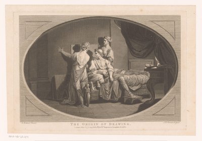 Invention du dessin - Simon François Ravenet (le vieux)