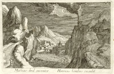 Paysage fluvial au clair de lune - Simon Frisius (attributed to)