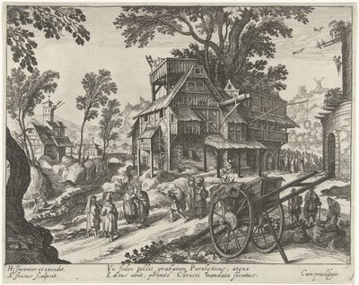 Vue de village avec la guérison d