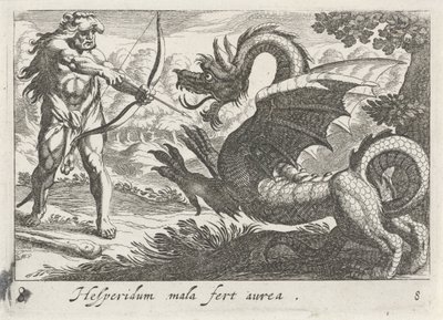 Hercule tue le dragon Ladon - Simon Frisius
