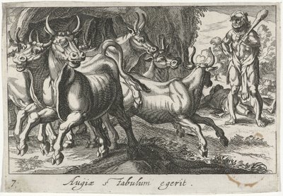 Hercule garde le troupeau de Géryon - Simon Frisius