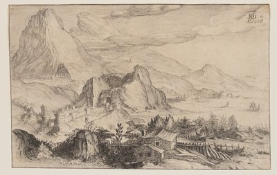 Paysage montagneux - Simon Frisius