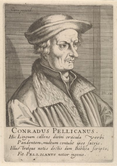 Portrait de Conrad Pellican - Simon Frisius