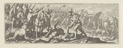 Soldats pillant des cadavres sur le champ de bataille (Cavalerie) - Simon Frisius