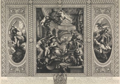 Le plafond de la salle de banquet à Whitehall : L