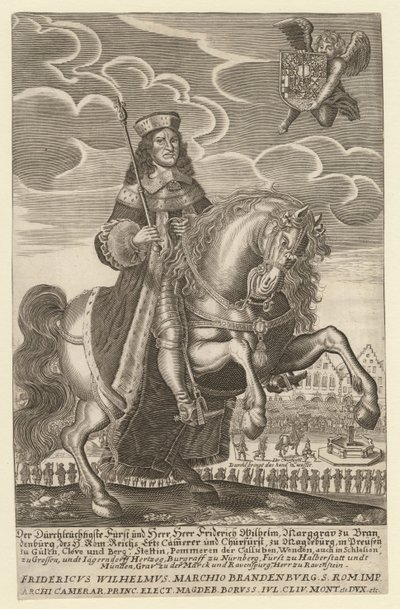 Portrait de Frédéric-Guillaume 1620-1688, Électeur de Brandebourg, Duc de Prusse, 1680 - Simon Grimm