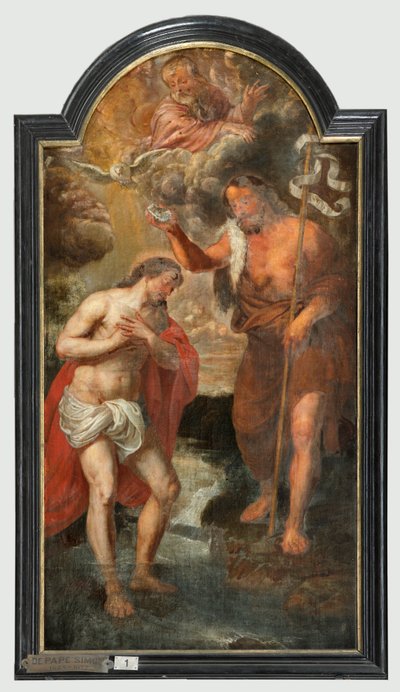 Église paroissiale (Sint-Walburgakerk). Peinture, triptyque. Simon De Pape (?). Rachat des esclaves chrétiens aux Turcs. - Simon II de Pape