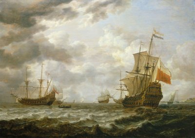Le Brederode au large de Hellevoetsluis, milieu du 17ème siècle - Simon Jacobsz. Vlieger