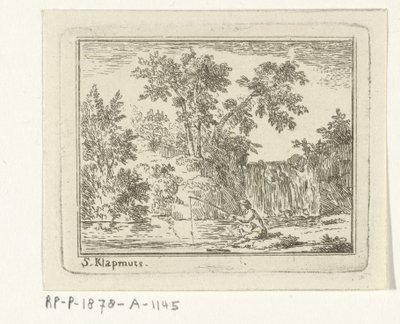 Paysage avec un pêcheur - Simon Klapmuts