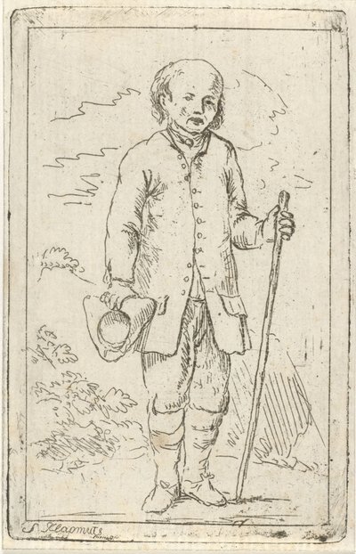 Vieil homme avec une canne - Simon Klapmuts
