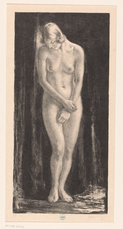 Femme nue debout - Simon Moulijn (signed by artist)