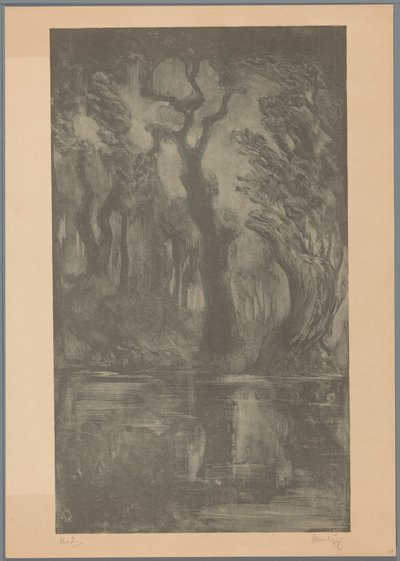 Eau dans la forêt - Simon Moulijn (signed by artist)