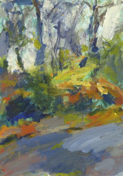 Route avec arbres et buissons, 2023 - Simon Neville