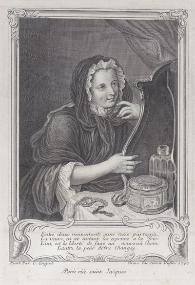 La veuve coquette, 1747 - Simon Nicolas Duflos