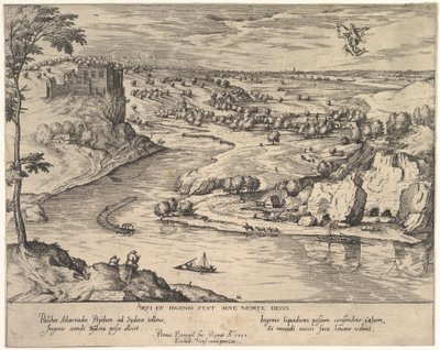 Paysage fluvial avec Mercure enlevant Psyché, vers 1595 - Simon Novellanus